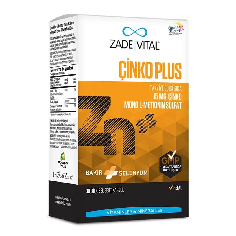 Zade Vital Zink Plus 30 Kapseln