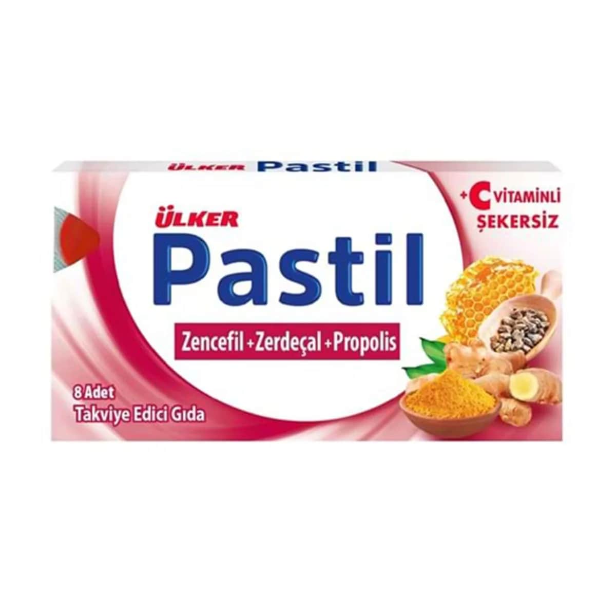 Ulker Pastil Ingwer Kurkuma Propolis 8 Stück