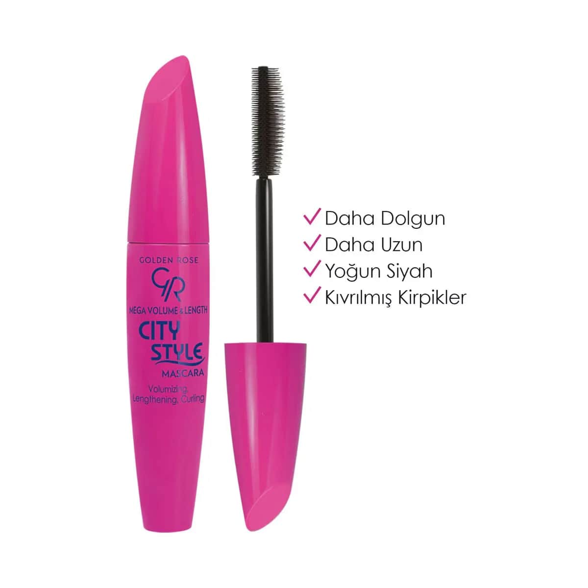 Golden Rose Mega Volume &amp; Length Mascara für glamouröse Wimpern