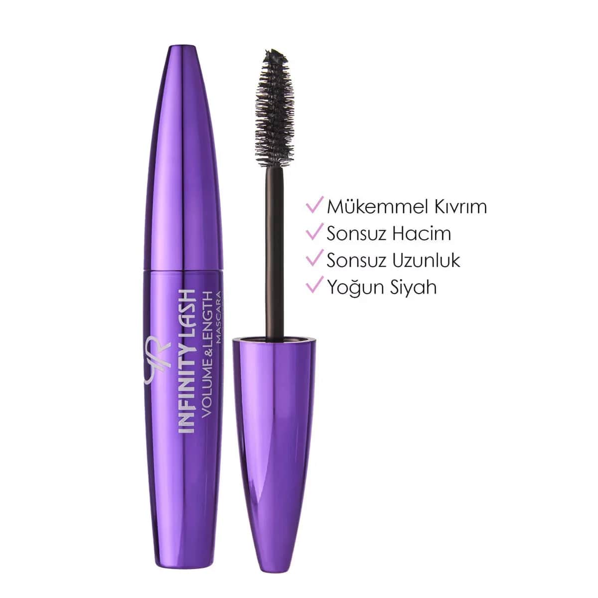 Golden Rose Infinity Lash Volumen- und Längen-Wasserfeste Mascara