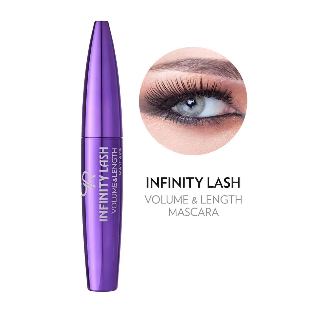Golden Rose Infinity Lash Volumen- und Längen-Wasserfeste Mascara