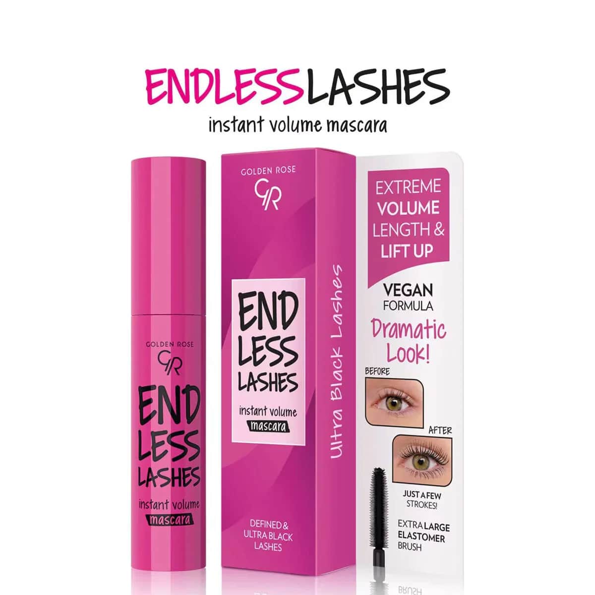 Golden Rose Endless Lashes Mascara - Sofort Volumen &amp; Definition
