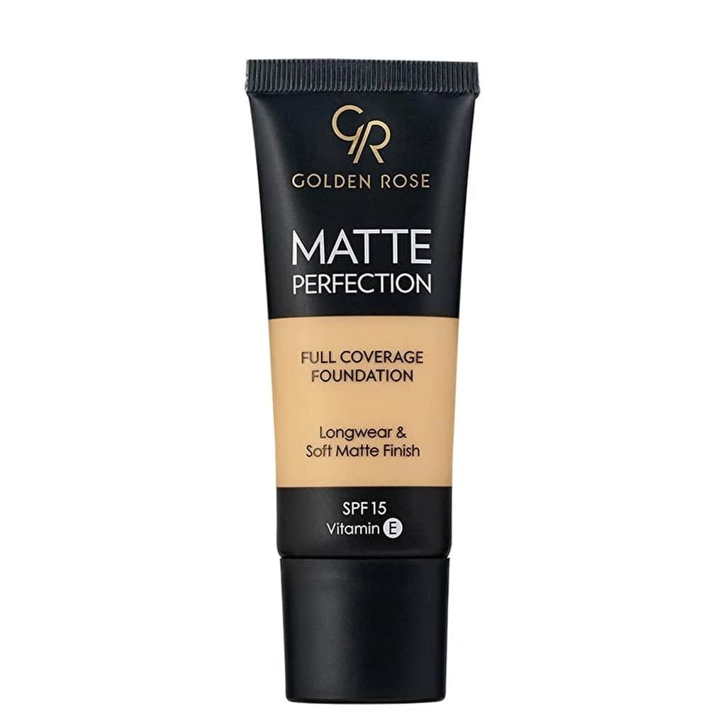 Golden Rose Foundation SPF 15 - Hohe Deckkraft &amp; Mattes Finish