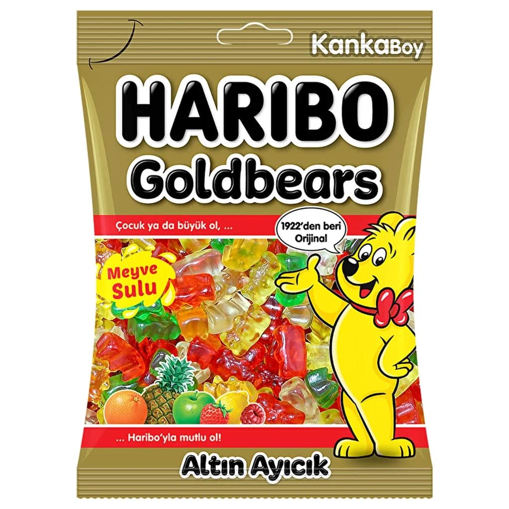 Haribo Goldbären Fruchtsaft Mischungen Weingummi 80g