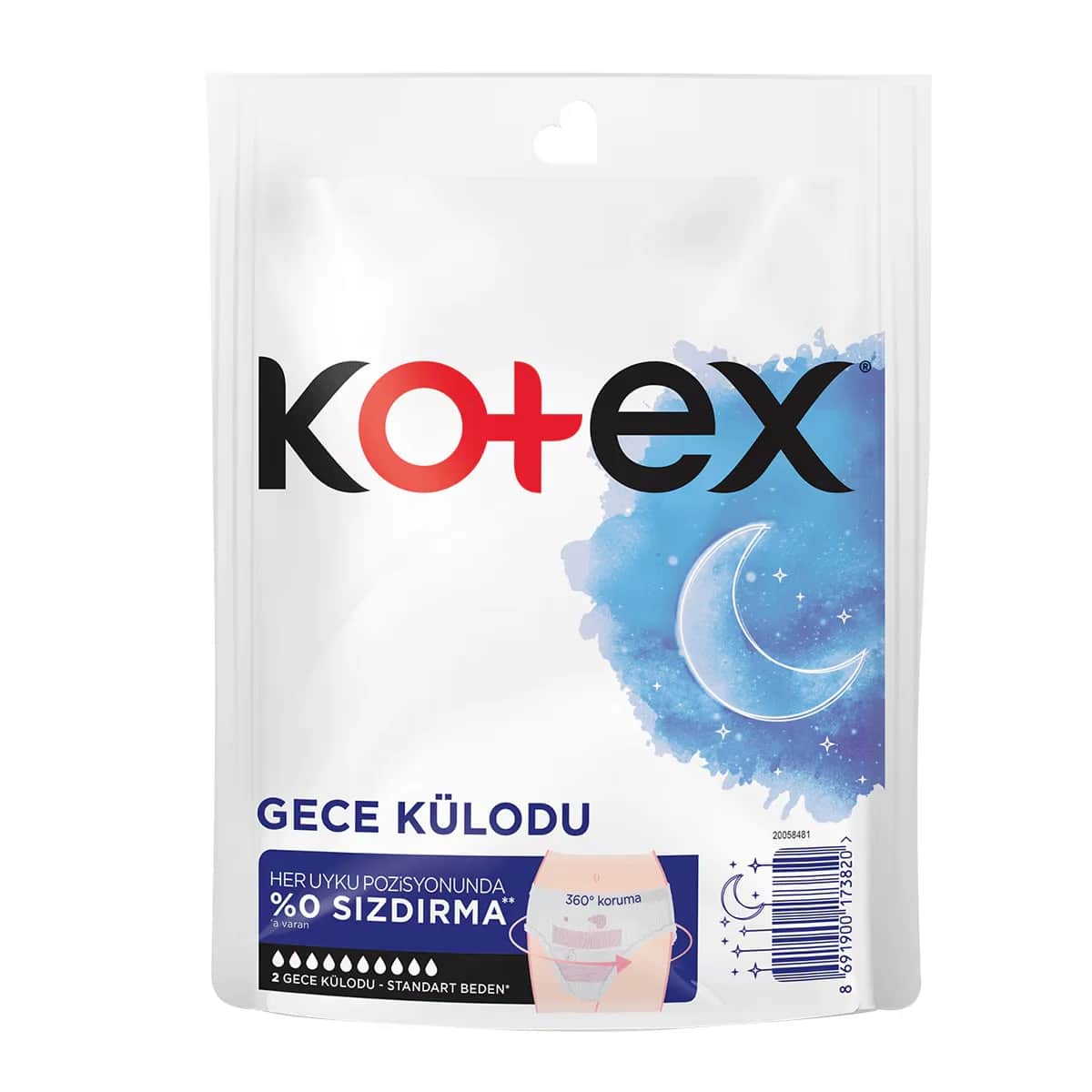 Kotex Nachtpanties - 2er Pack für nächtlichen Schutz und Komfort