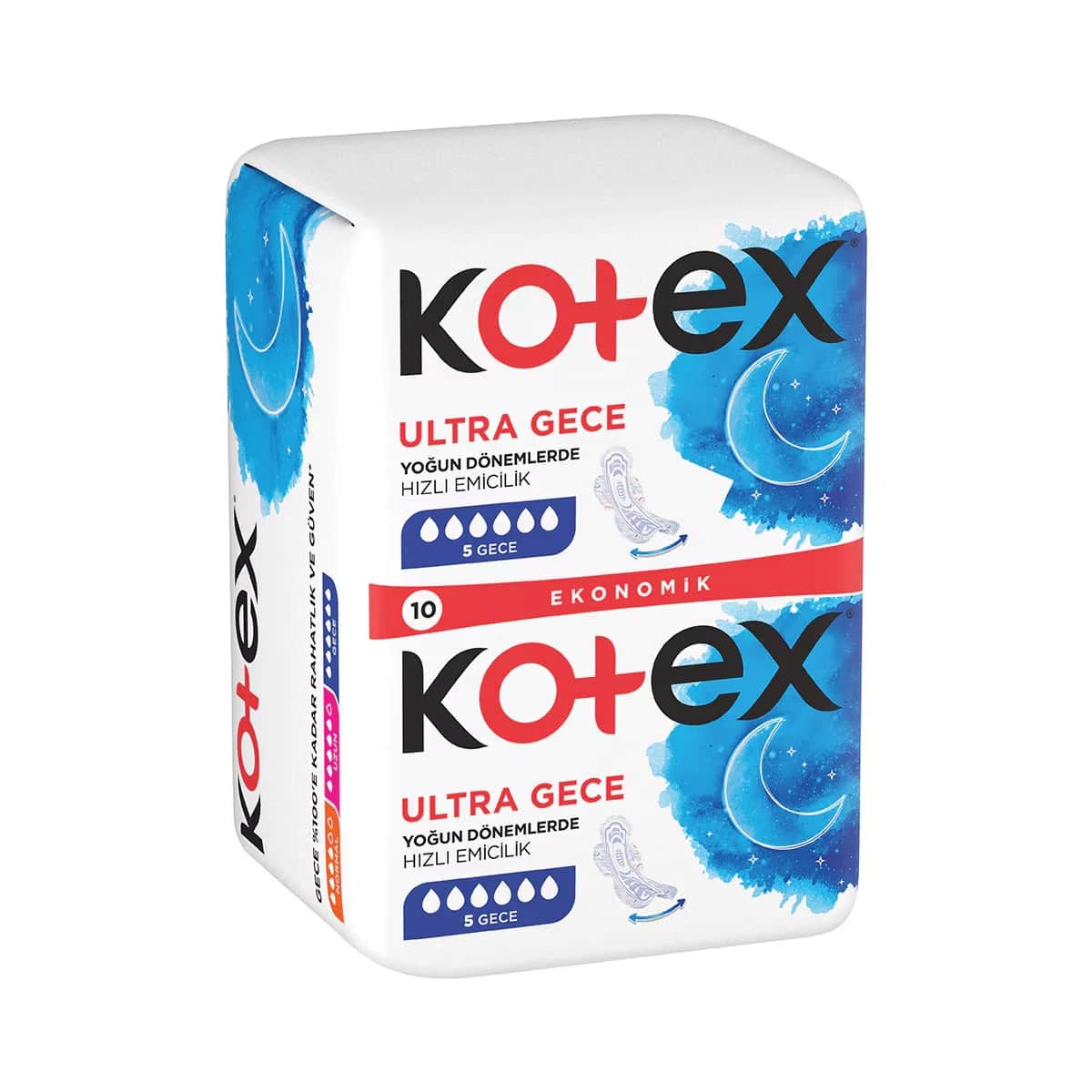 Kotex Ultra Nacht Doppelbinden, 10 Stück