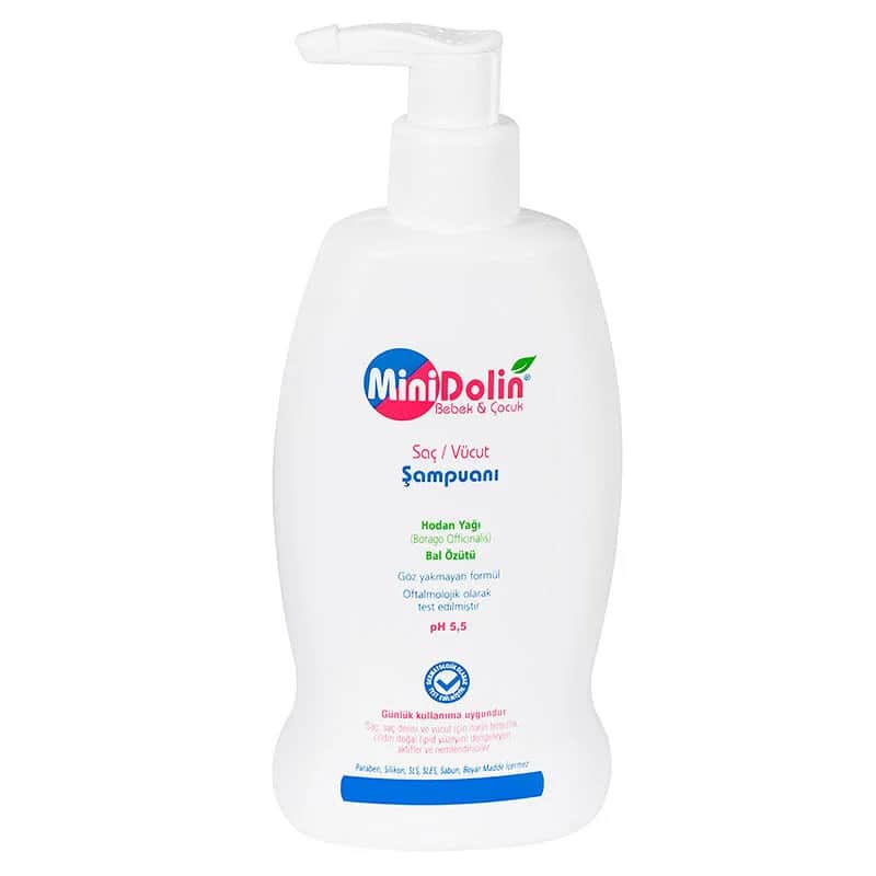 Minidolin Baby &amp; Kind Sanftes Haar- und Körpershampoo 250ml