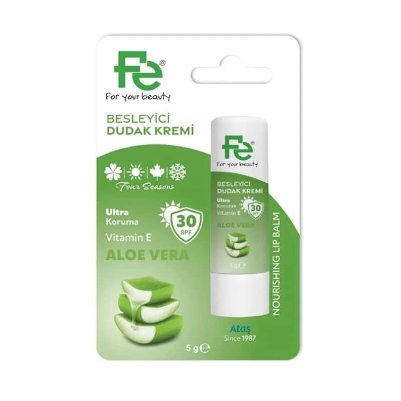 Fe Feuchtigkeitsspendender Aloe Vera Lippenbalsam SPF30 - 5g
