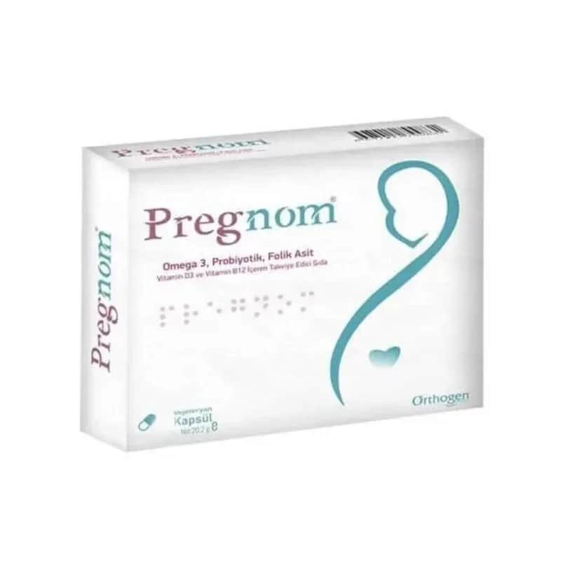 Pregnom Omega 3 Probiotika &amp; Folsäure Weichgelkapseln, 30 Stück