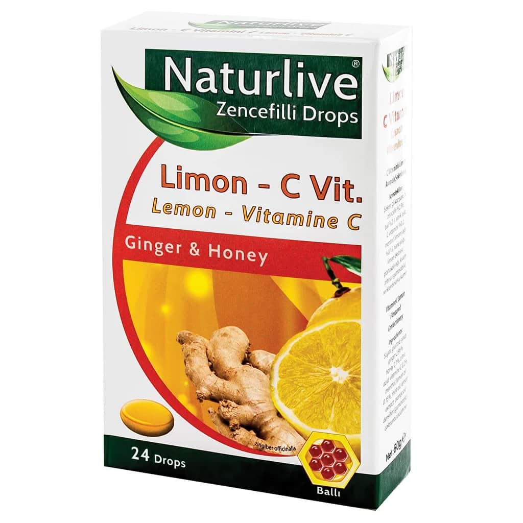Naturlive Vitamin C Zitronenbonbons mit Honig