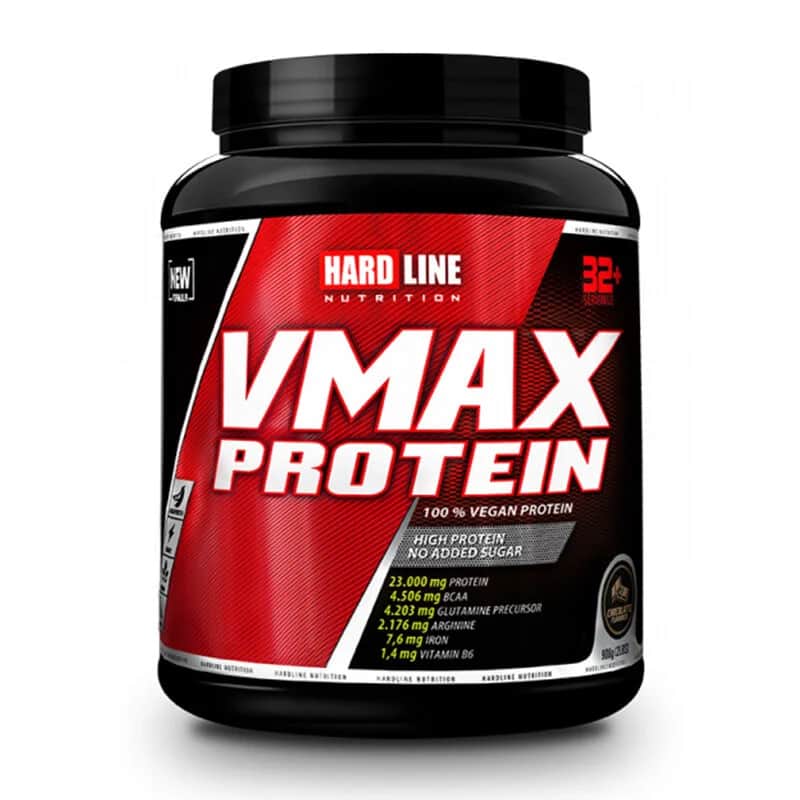 Hardline Vmax pflanzliches Schokoladenproteinpulver 908g