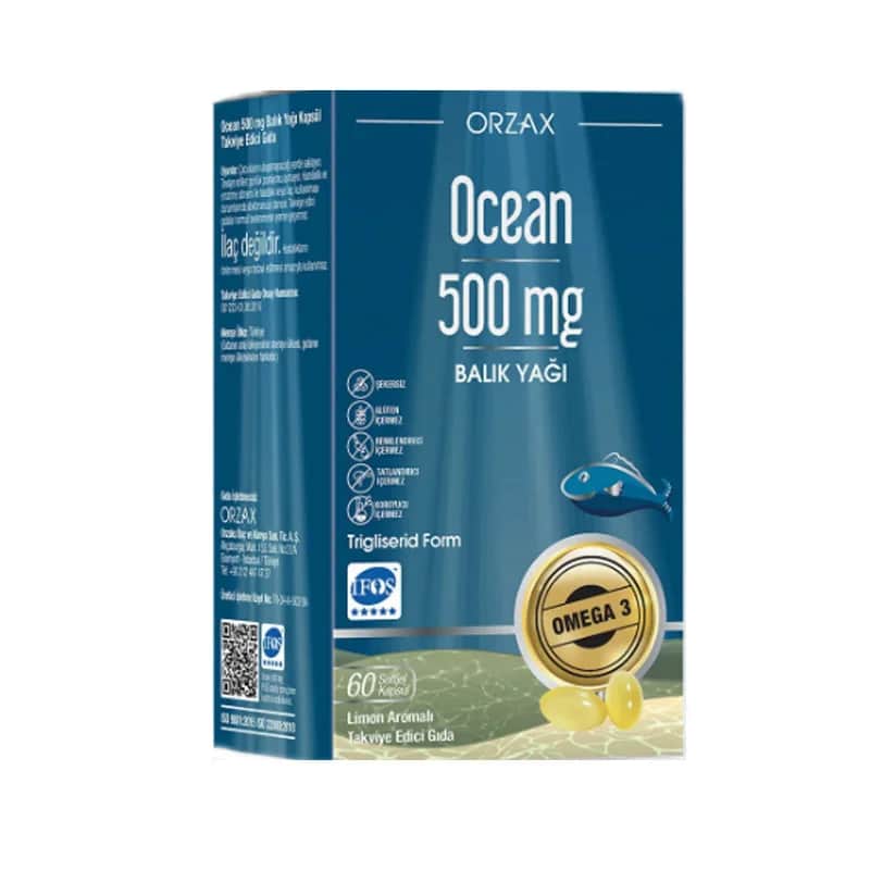 Orzax Ocean 500mg Kapseln – Natürliche Gesundheitsunterstützung (60 Stück)