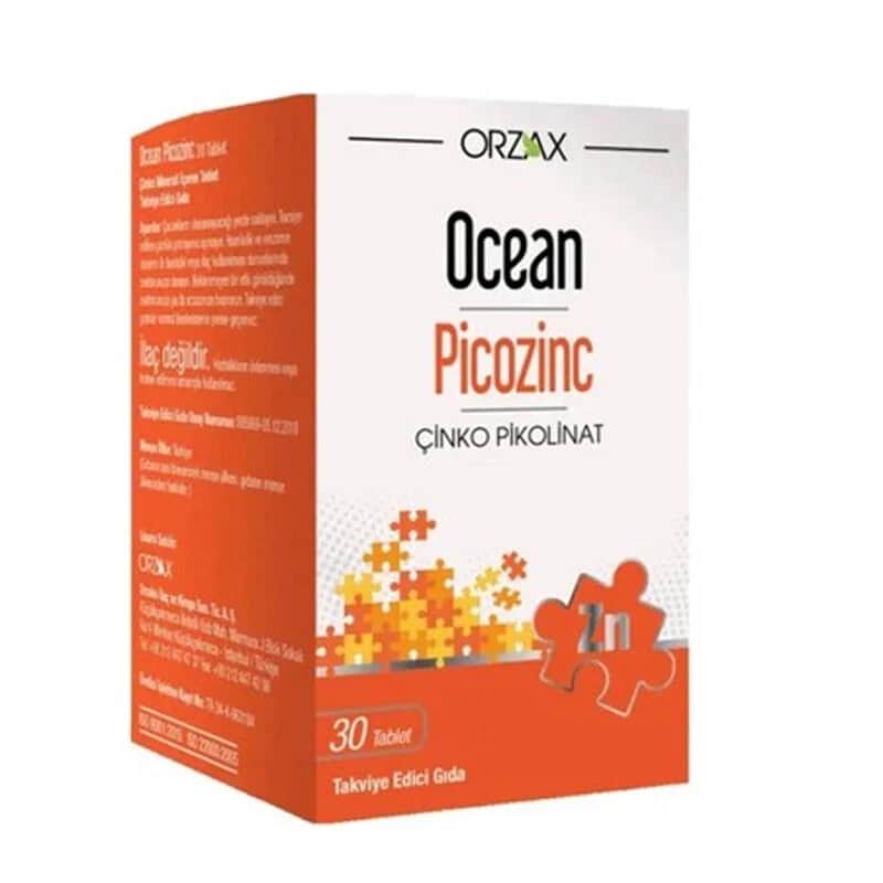 Orzax Ocean Picozinc Nahrungsergänzung - Immununterstützung 30 Tabletten