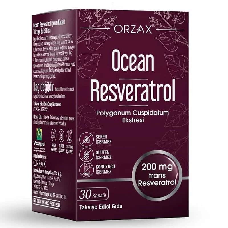 Orzax Ocean Resveratrol Antioxidans 30 Kapseln