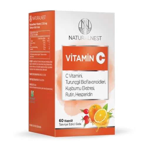 Naturalnest Vitamin C Kapseln - Immunsystem Unterstützung &amp; Hautgesundheit