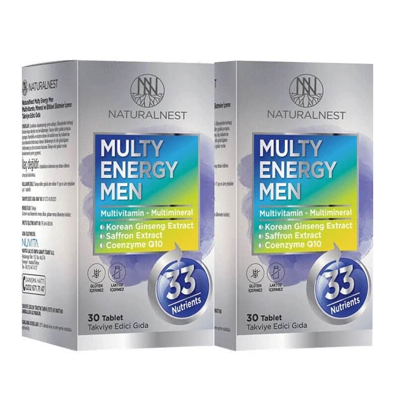 Naturalnest Multi-Energie Männer-Vitamine - 60 Tabletten