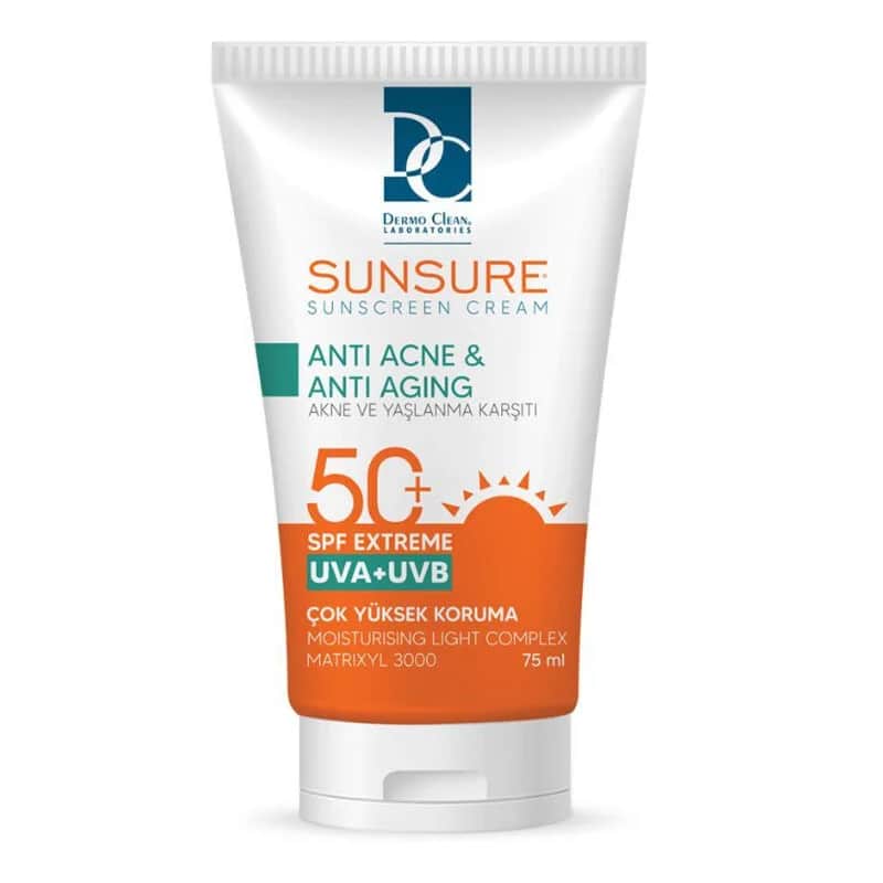 Dermo Clean Sunsure Sonnencreme SPF50+ für unregelmäßige Haut 75ml