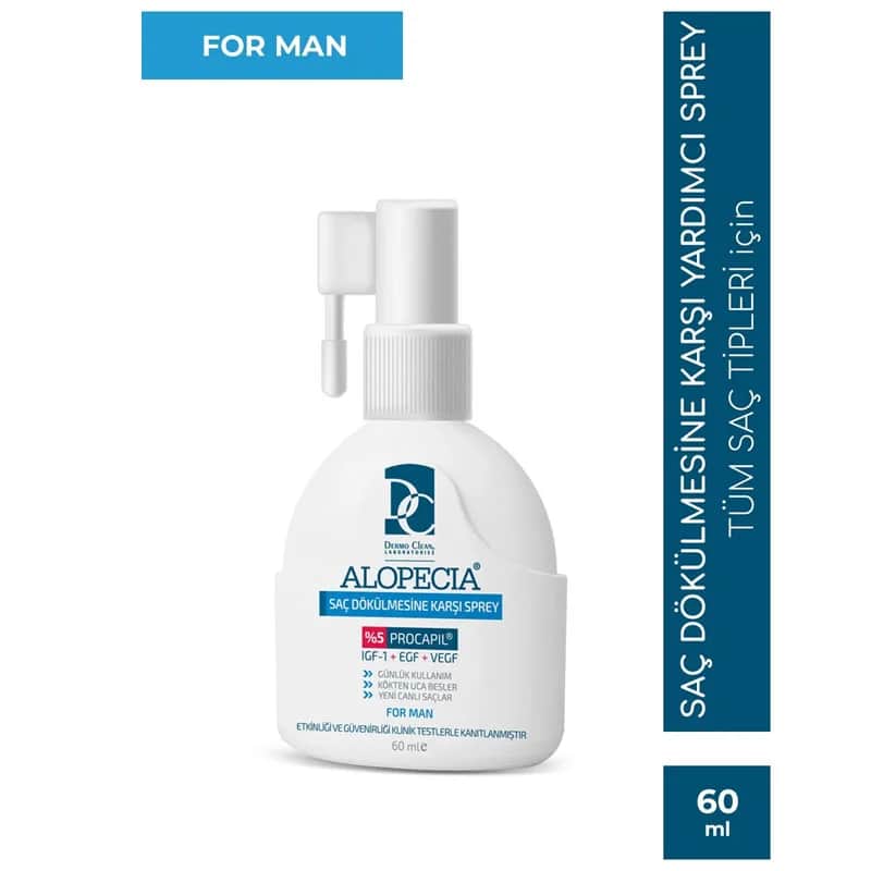 Dermo Clean Alopecia Haarausfall Spray für Männer - 60ml