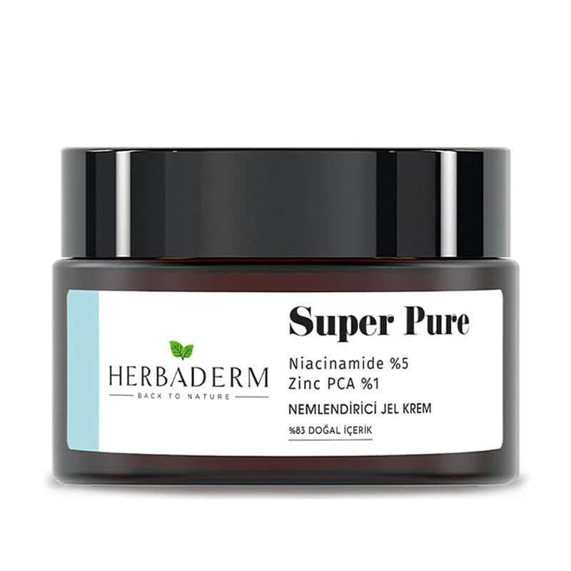 Herbaderm Super Pure Feuchtigkeitsgel-Creme 50ml