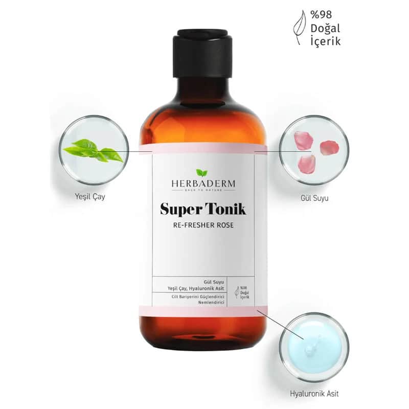 Herbaderm Rosen Super Tonic - Re-Fresher 250ml