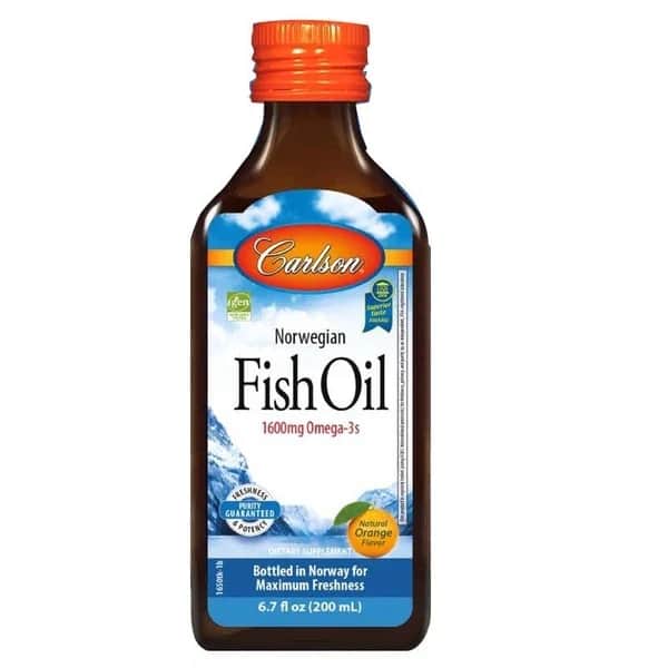 Carlson Fischöl Nahrungsergänzungsmittel mit Orangengeschmack 200 ml