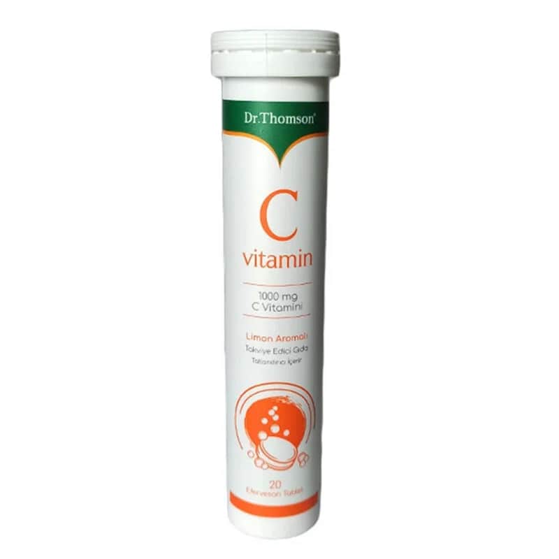 Dr. Thomson 1000mg Vitamin C Brausetabletten - Zitronengeschmack