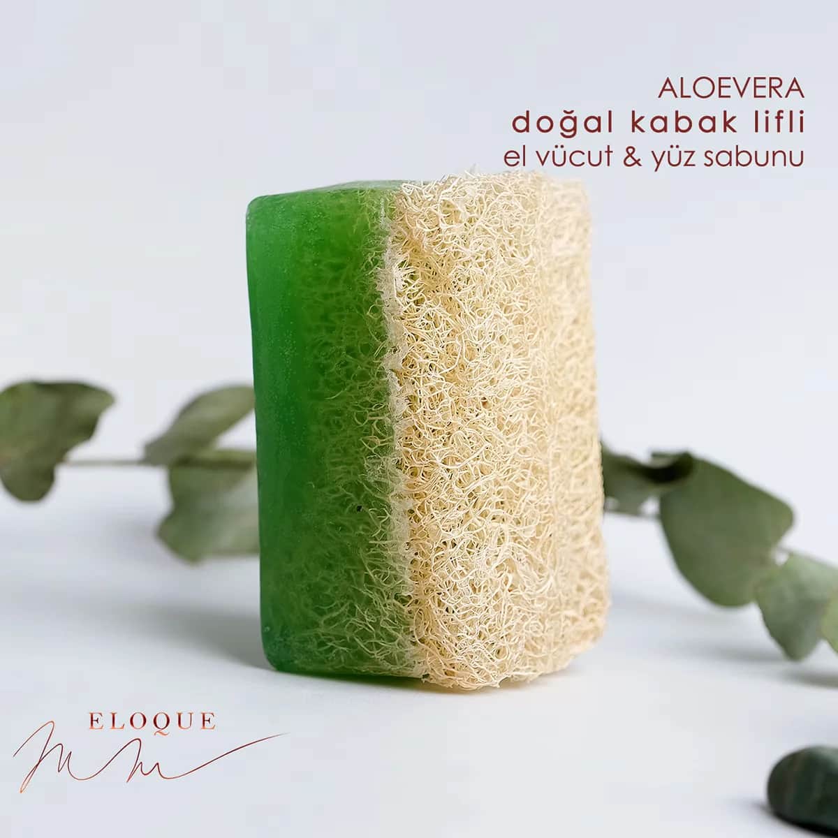Eloque Sincere Kürbisfaserseife mit Aloe Vera - 120g