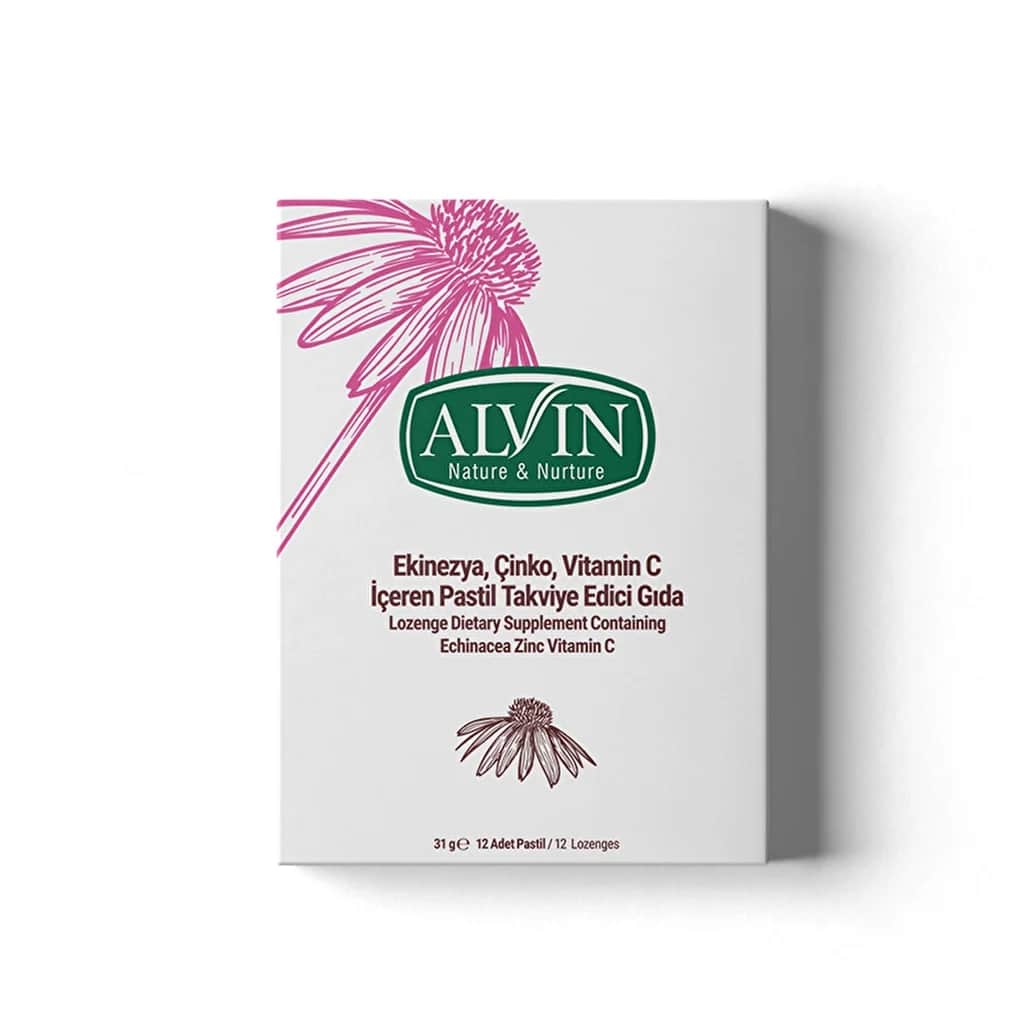 Alvin Echinacea Zink Vitamin C Pastillen - 12 Stück