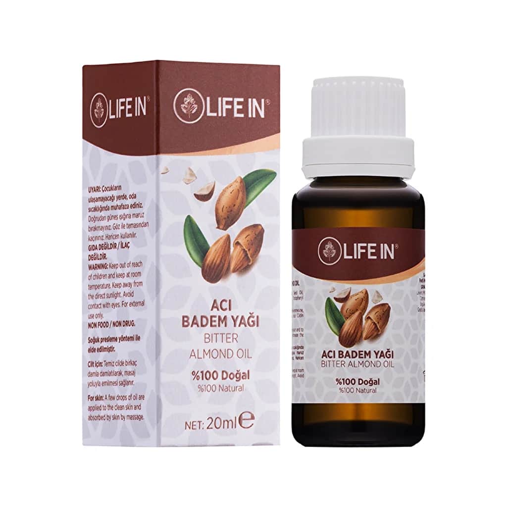 Bittermandelöl 20ml von Life - Natürlicher Feuchtigkeitsspender &amp; Nährstofflieferant