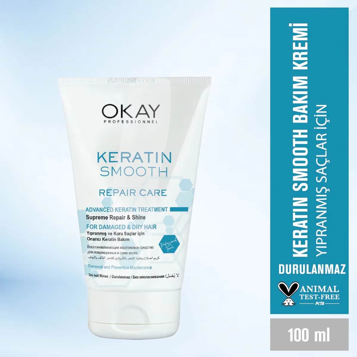 Okay Professionnel Keratin Glättungs-Leave-In Conditioner 100 ml