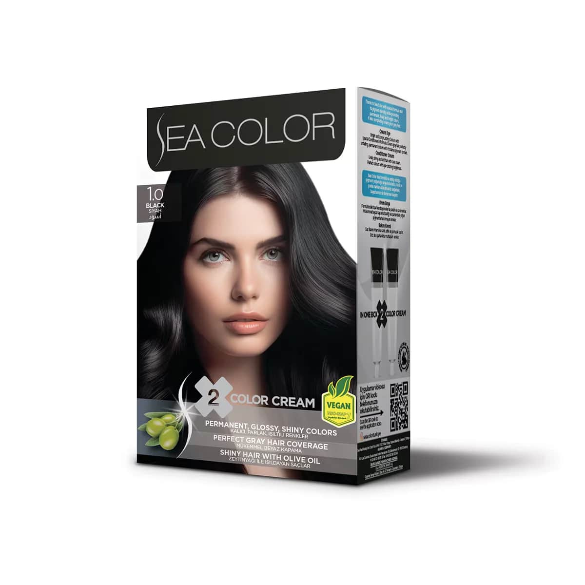 Sea Color 1.0 Schwarz Haarfarbe