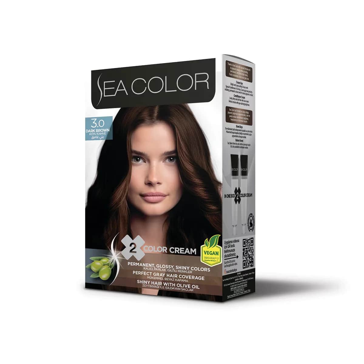 Sea Color Set 3.0 Dunkelbraun Haarfarbe