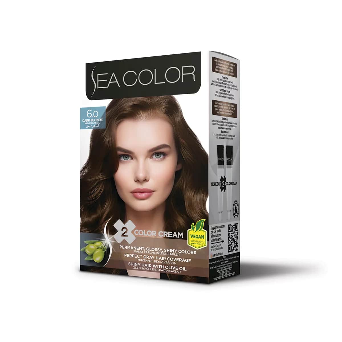 Sea Color Kit: Permanente lebendige Haarfarbe für Grauabdeckung