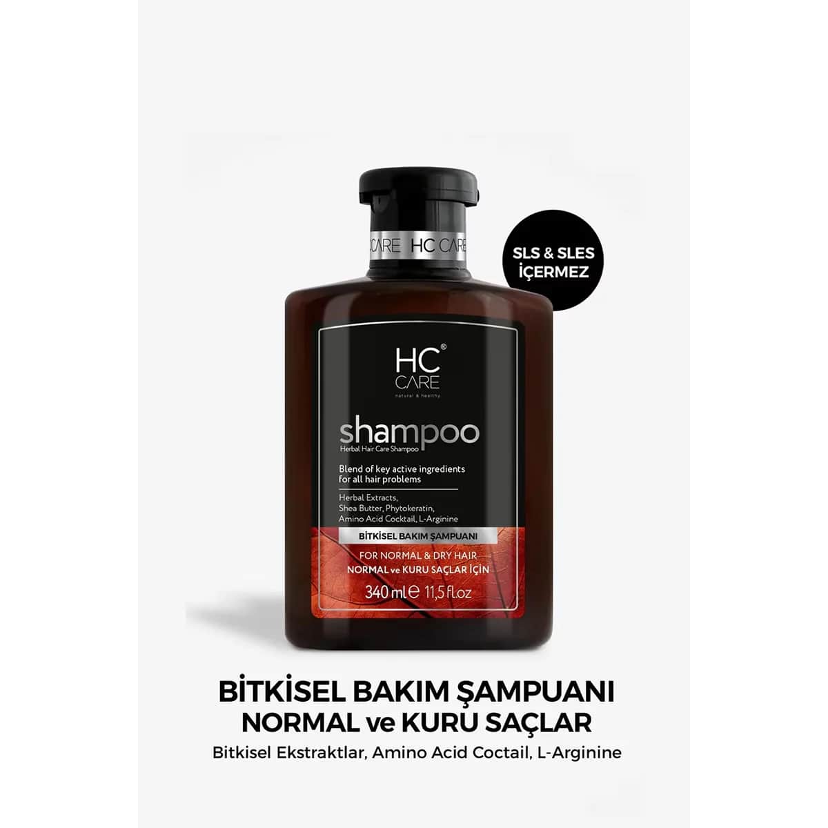 HC Care Nährendes Shampoo für normales und trockenes Haar, 340ml