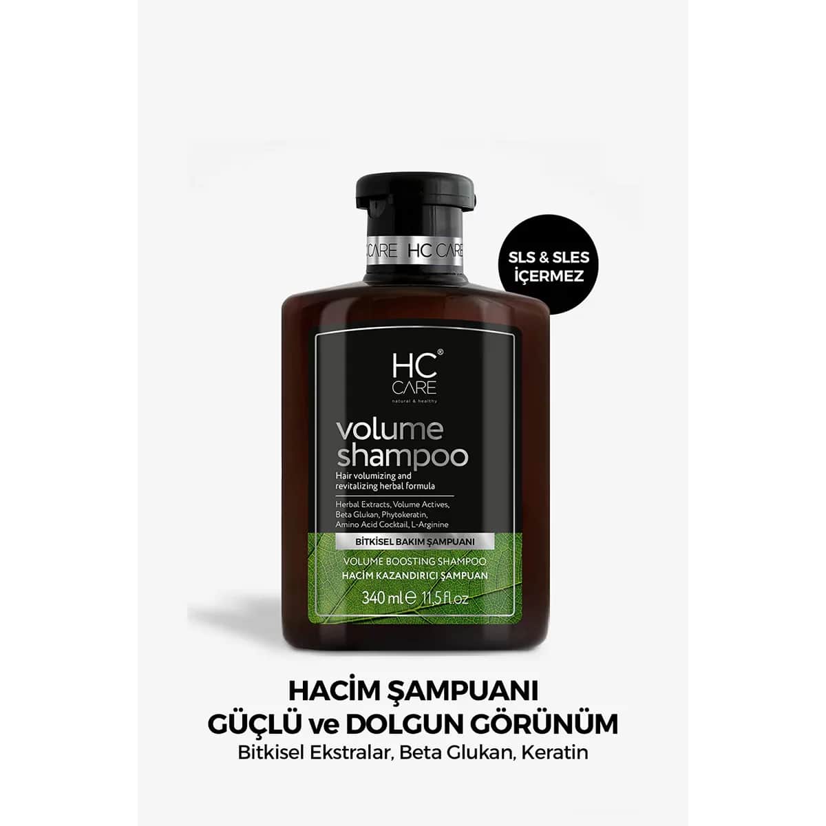 HC Care Volumen Shampoo 340ml - Kräuterformel für feines Haar