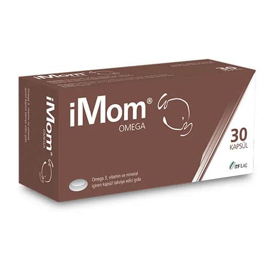 iMom Omega 3 Kapseln - Unterstützung für Herz- und Gehirngesundheit, 30 Stück