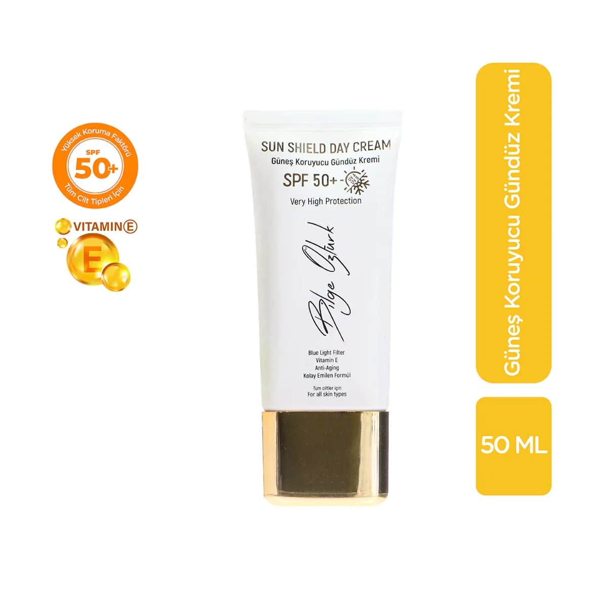 Bilge Öztürk SPF 50 Sonnencreme Tagescreme mit Vitamin E 50ml