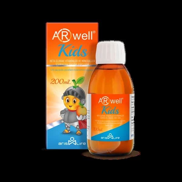 ARwell Kinder Nahrungsergänzung mit Beta-Glucan &amp; Vitaminen 200ml