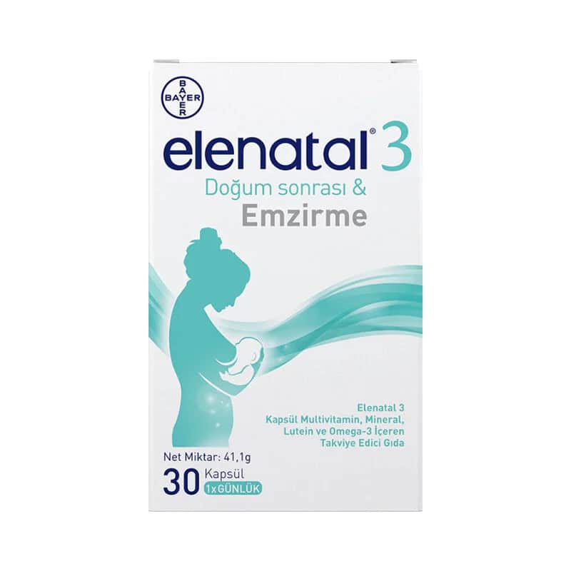 Elenatal 3 Nahrungsergänzungsmittel - 30 Kapseln