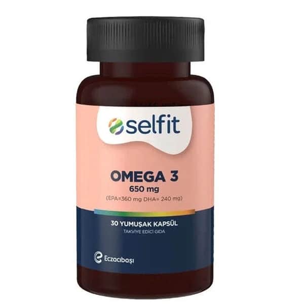 Selfit Omega 3 650mg Weichkapseln - 30 Stück