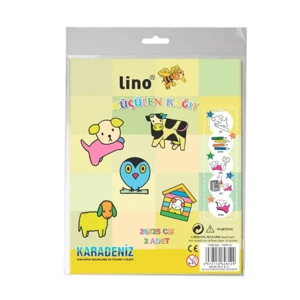 Lino 7-lagiges Schrumpfpapier Packung mit 2 (20x25 cm