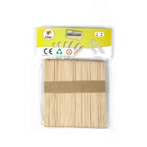 Lino 50er Pack 11cm natürliche Holzstäbchen für Bastelprojekte