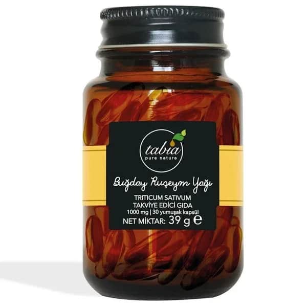 Weizenkeimöl 1000mg Kapseln - 30 Stück von Tabia Nature