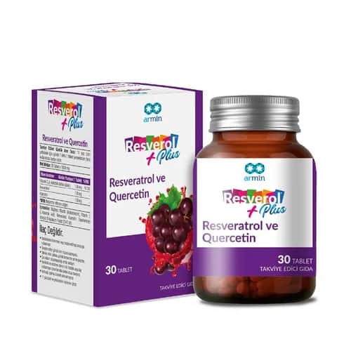 Armin Resverol Plus: Resveratrol &amp; Quercetin Tabletten, 30 Stück