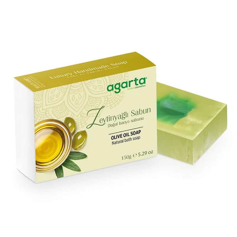 Agarta Olivenölseife 150g - Natürlicher feuchtigkeitsspendender Reiniger