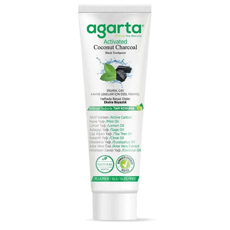 Agarta natürliche Aktivkohle Zahnpasta 100ml