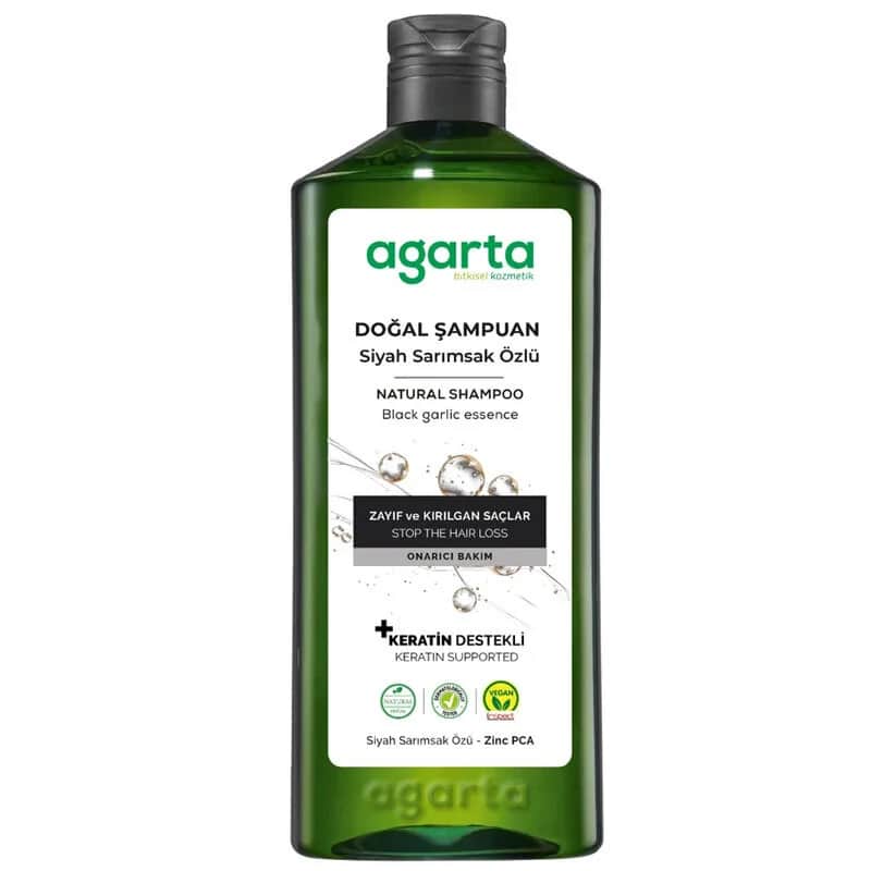 Agarta Schwarze Knoblauch Extrakt Shampoo - Nährend 400ml