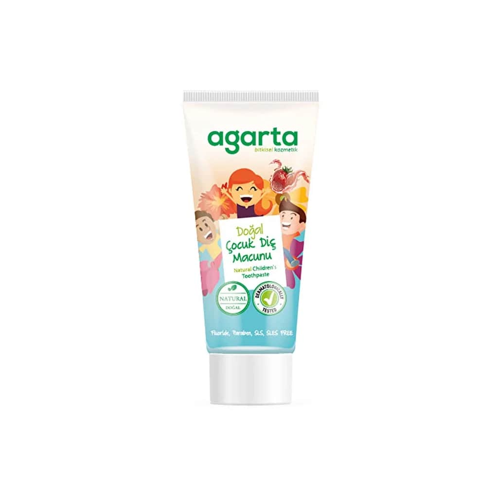 Agarta natürliche fluoridfreie Erdbeer-Kinderzahnpasta 75ml