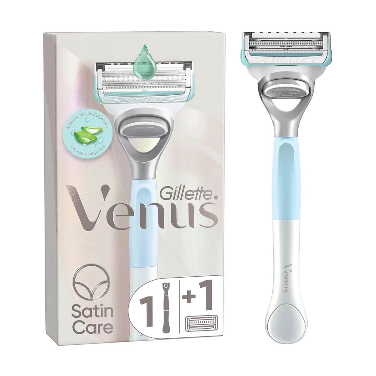 Gillette Venus Bikinirasierer mit Ersatzkopf und Hautschutz
