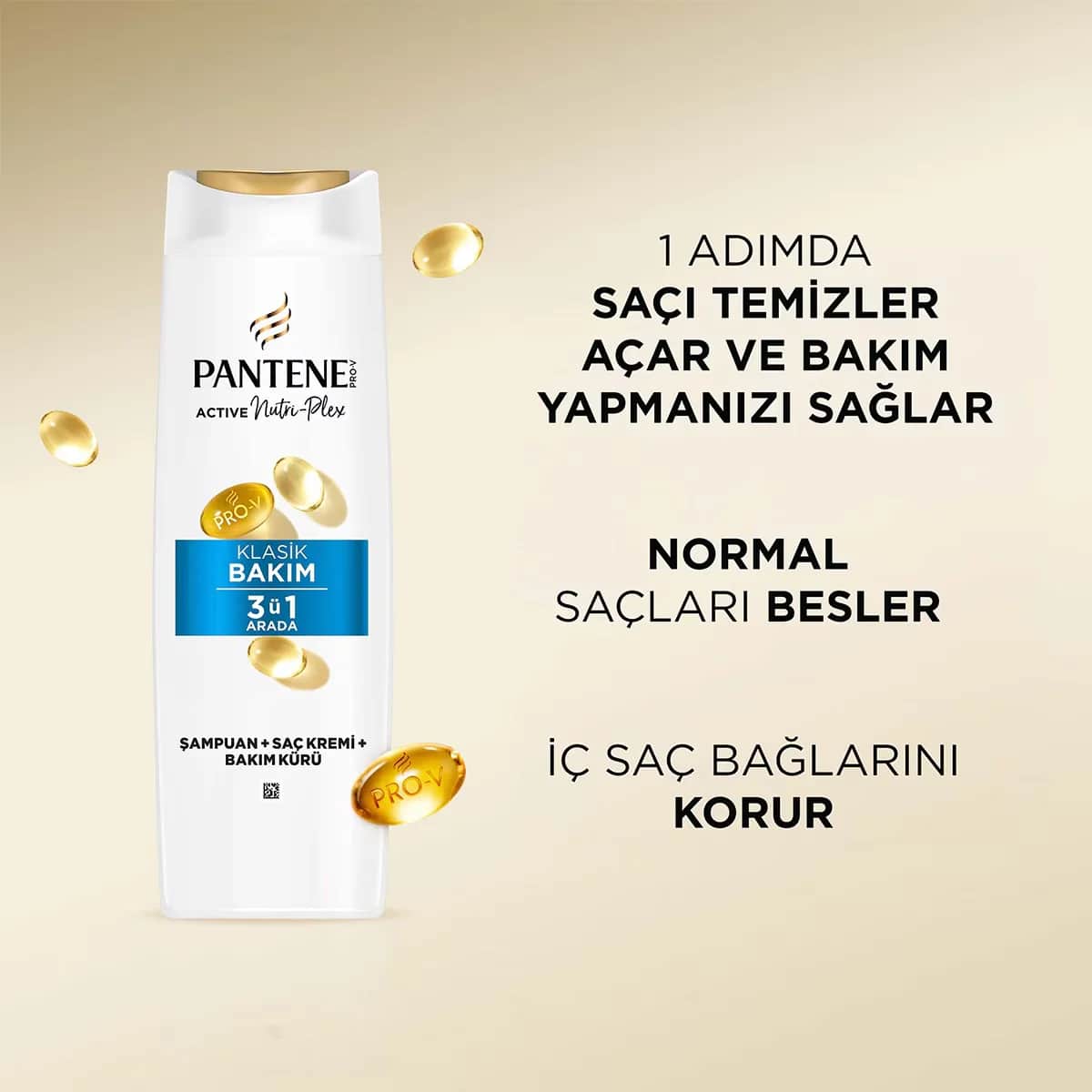 Pantene Pro-V Classic Care 3 in 1 Shampoo 400ml
